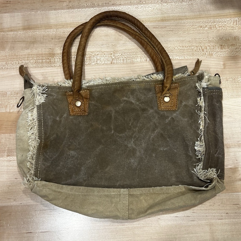 Myra Bags Canvas Hand Bag Sel De Mer Upcycled Purse - Picture 3 of 9